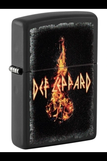 Def Leppard Guitar On Fire Zippo Lighter