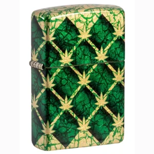 Argyle Weed Leaves Fusion Zippo Lighter