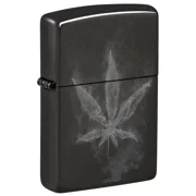 Wispy Weed Leaf High Polish Zippo Lighter