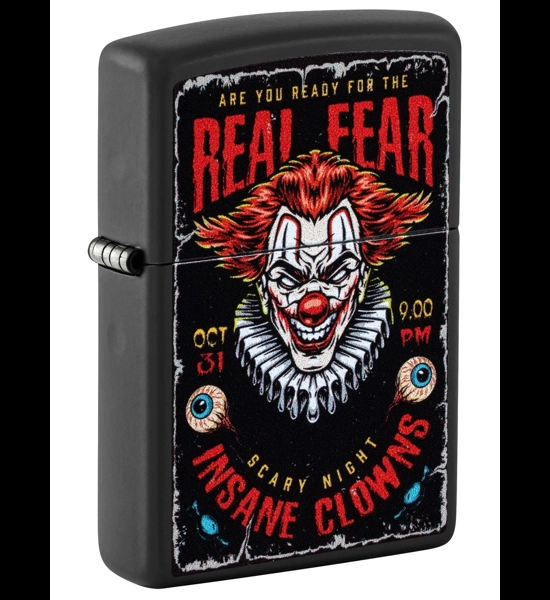 Creepy Clown Real Fear Zippo Lighter