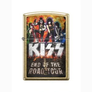 KISS End Of The Road Tour Street Brass Zippo Lighter