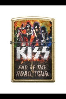 KISS End Of The Road Tour Street Brass Zippo Lighter