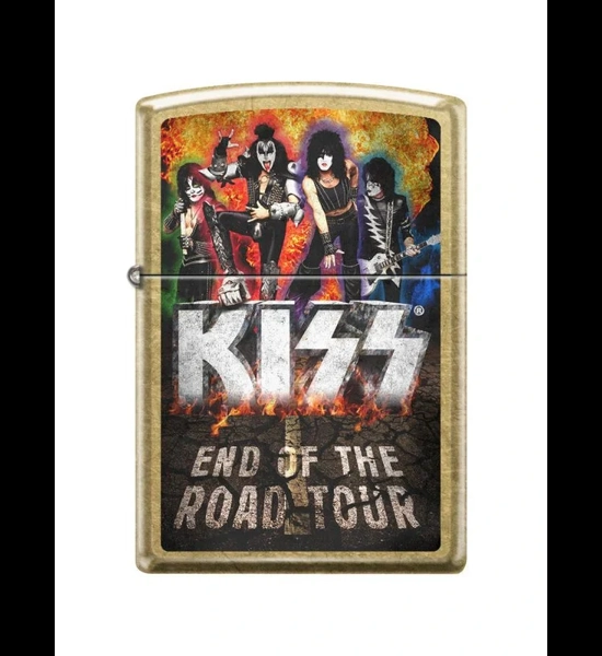 KISS End Of The Road Tour Street Brass Zippo Lighter