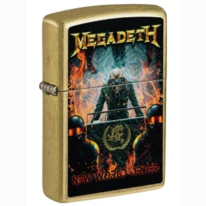 Megadeth - New World Order Street Brass Zippo Lighter