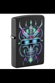 Cyber Skull Zippo Lighter