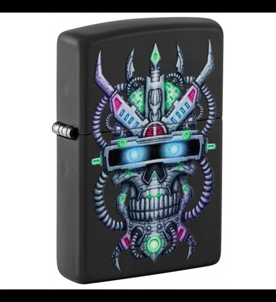 Cyber Skull Zippo Lighter