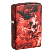 Skull W/Red Design 540 Color Zippo Lighter