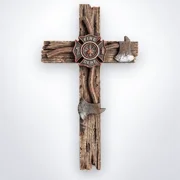 Fireman Small Wall Cross