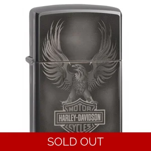 Harley Davidson Black Ice Eagle Zippo Lighter