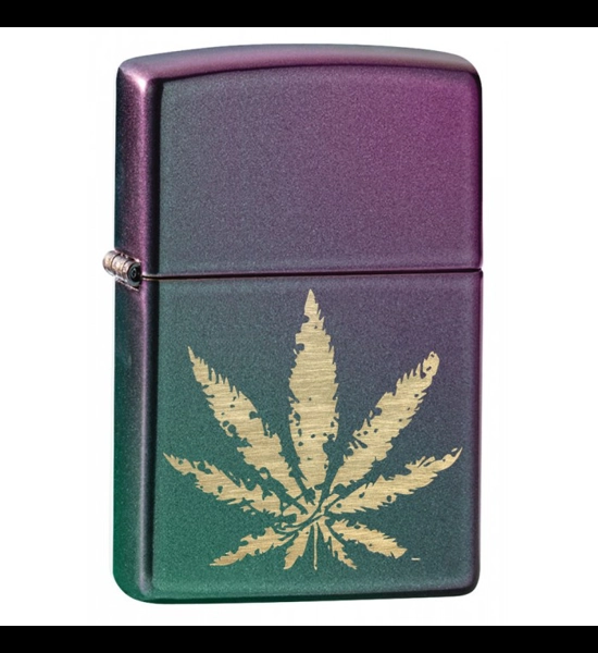 Weed Leaf Iridescent Zippo Lighter
