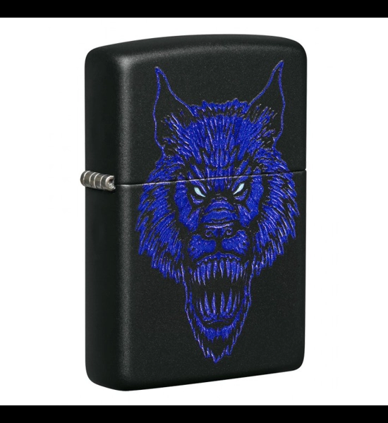 Werewolf Black Matte Zippo