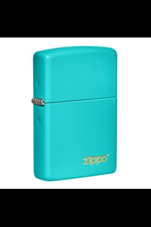 Flat Turquoise Zippo Lighter