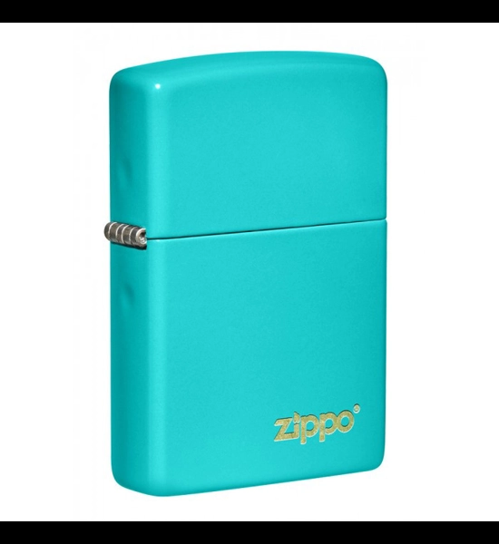 Flat Turquoise Zippo Lighter