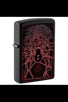 Black Widow Spider Texture Print Zippo Lighter
