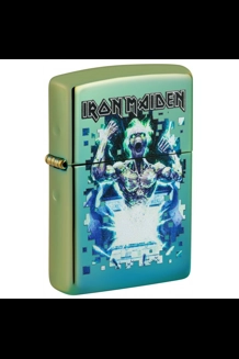 Iron Maiden Speed Of Light High Polish Teal Zippo