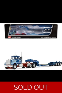 DCP Mack Super-Liner Day Cab W/Lowboy Trailer Diecast