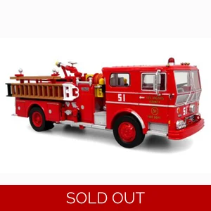 LACFD 1973 Ward LaFrance Fire Engine 1/50 Diecast