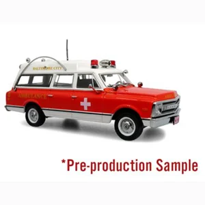 Baltimore City F.D. 1969 Chevrolet C-10 Ambulance 1/50 Diecast