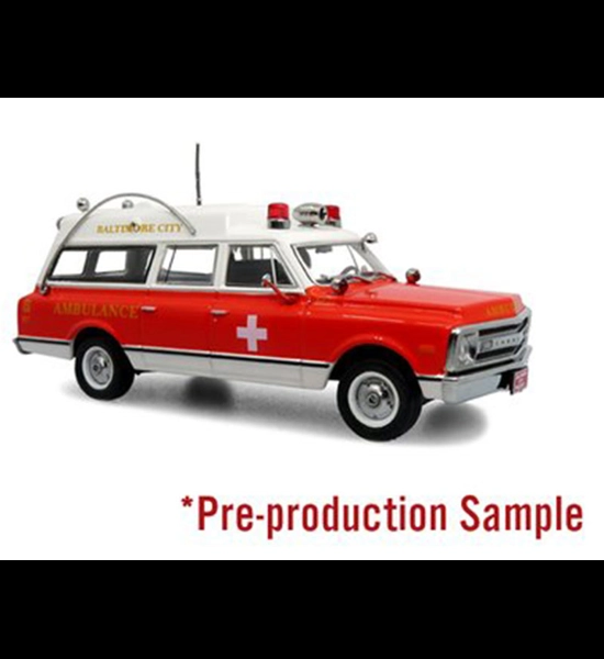 Baltimore City F.D. 1969 Chevrolet C-10 Ambulance 1/50 Diecast