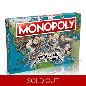 Metallica Monopoly World Tour Board Game
