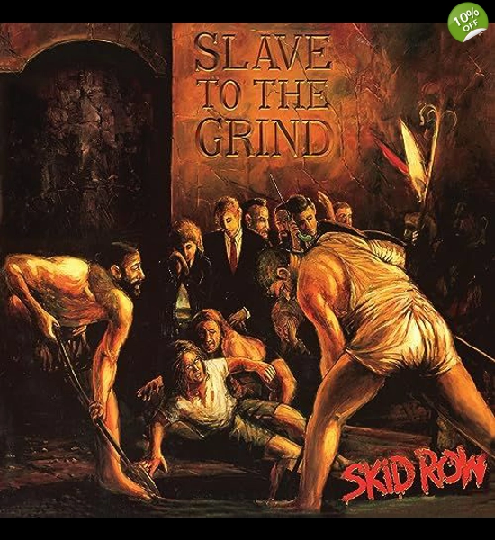 Skid Row - Slave To The Grind Orange/Black Marble Vinyl LP