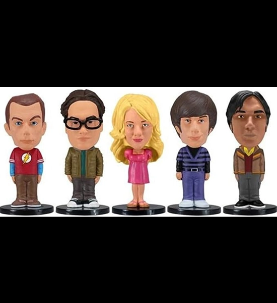 The Big Bang Theory 5 PC Mini Wacky Wobbler Bobble-Heads