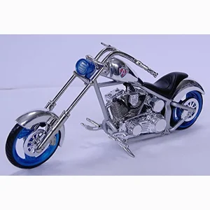 Arlen Ness Motorcycles 1:18 Scale Diecast - Chrome/Blue