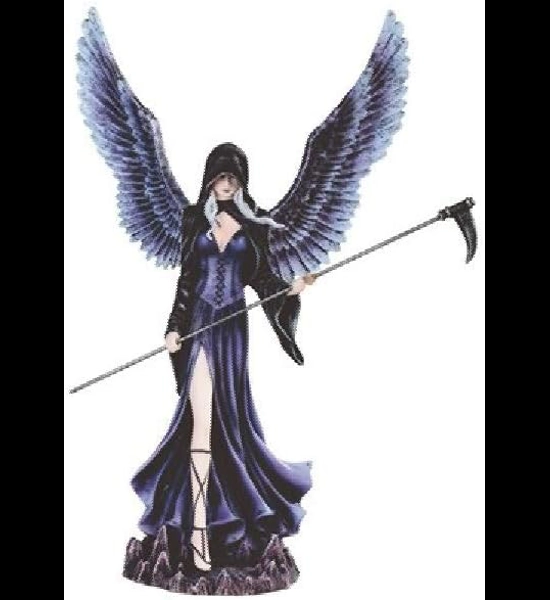 Gothic Dark Angel Fairy Scythe Figure
