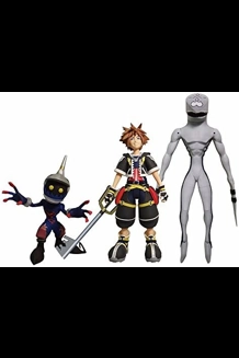 Disney Kingdom Hearts Sora, Dusk & Soldier Actio..