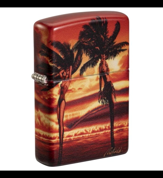 Fantasy Palms Sunset Zippo Lighter