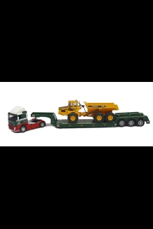 Volvo FH12 Lowboy W/Volvo A25C Off-Road Truck 1/50 Diecast