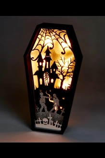 Acrylic Halloween LED Coffin