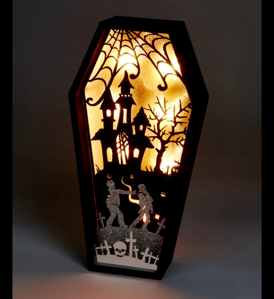 Acrylic Halloween LED Coffin