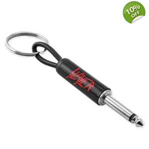 Slayer Red Logo Plug Keychain