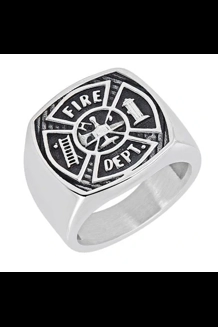 Fire Department Stainless Steel Ring