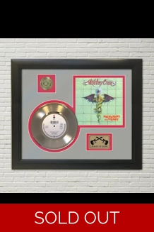 Motley Crue Kickstart My Heart Gold Framed 45 Di..