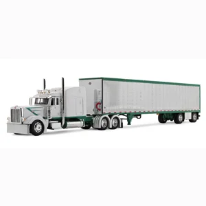 Peterbilt Model 389 Sleeper - Green & White 1/64 Diecast
