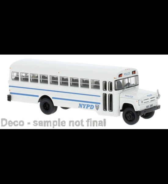 N.Y.P.D. 1970 Dodge S 600 Bus 1/87 Diecast