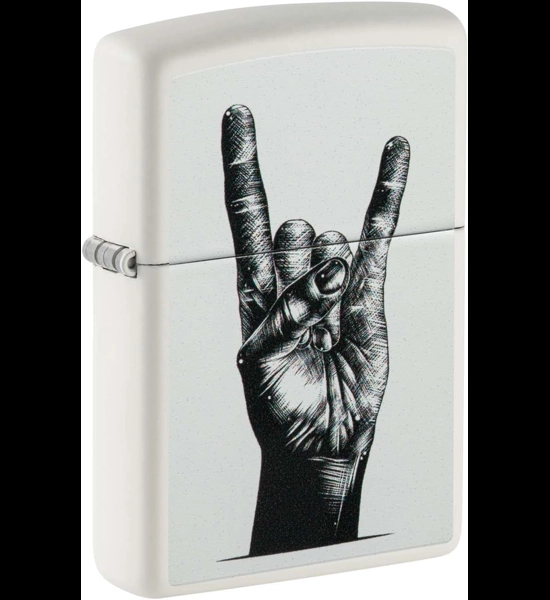 Rock Hand Zippo Lighter