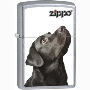 Black Labrador Retriever Zippo Lighter