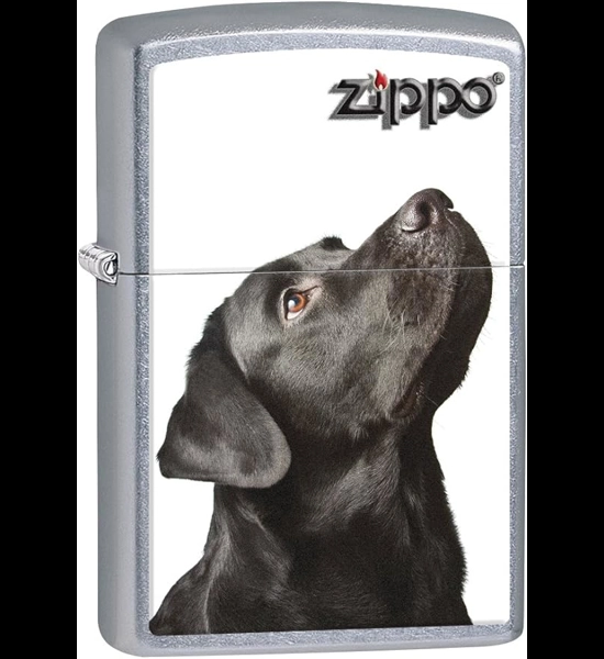 Black Labrador Retriever Zippo Lighter