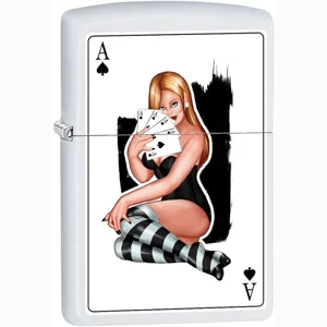 Ace Of Spades Pin-Up Girl Zippo Lighter