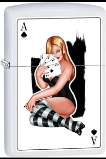 Ace Of Spades Pin-Up Girl Zippo Lighter