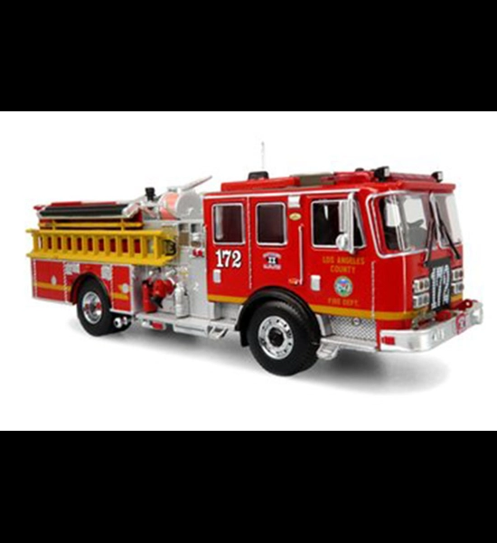 L.A.C.F.D. KME Predator Fire Engine 172 - 1/64 Diecast