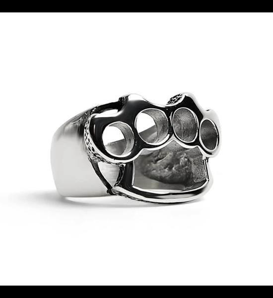 Stainless Steel Polished Knuckle Duster Ring