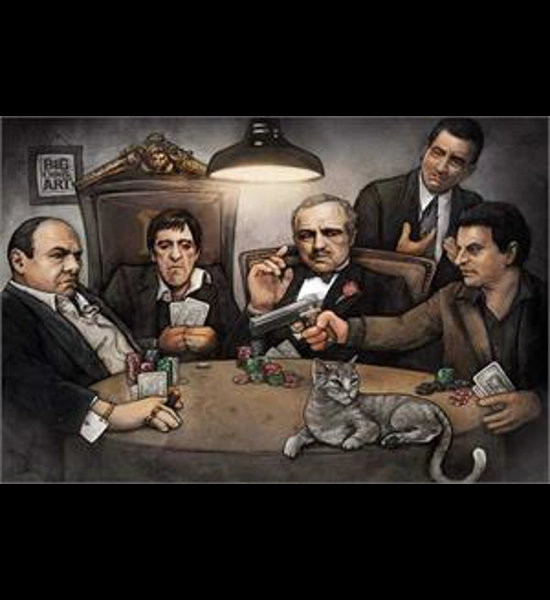 Gangsters/Poker 24" x 36" Poster