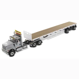International HX520 Day Cab W/Flatbed Trailer 1/50 Diecast