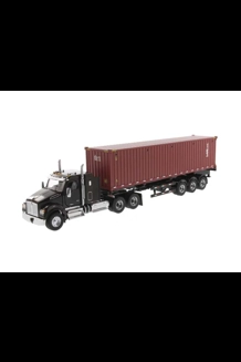 Kenworth T880 W/Skeleton Trailer & Sea Container 1/50 Diecast