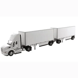 Peterbilt 579 Day Cab W/ Double Pup Trailers