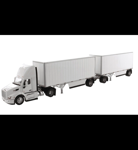 Peterbilt 579 Day Cab W/ Double Pup Trailers